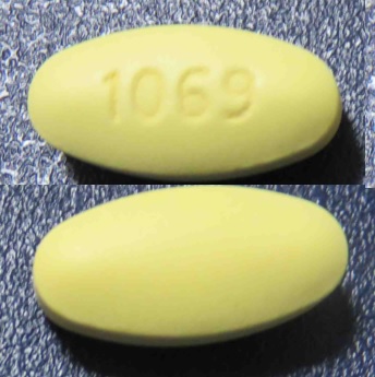 1069 Pill Yellow Oval - Pill Identifier